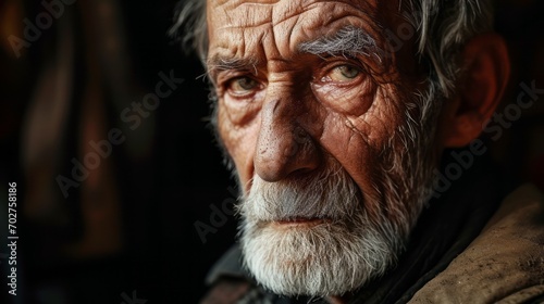 Portrait of an old Arabic man