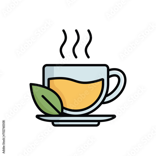 tea icon vector design template simple and clean