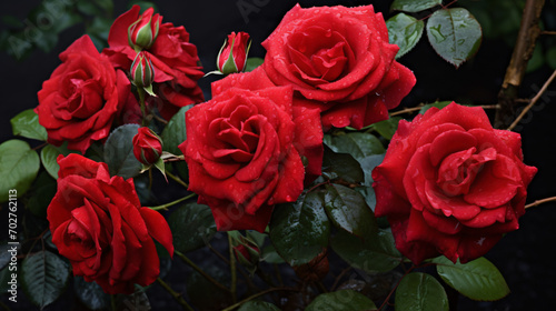 Rosa Line Renaud nature beautiful red rose