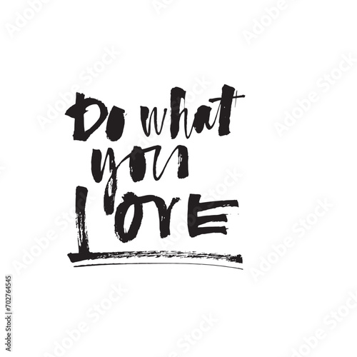 Calligraphy brush pen phrases. Vector modern lettering scripts of life