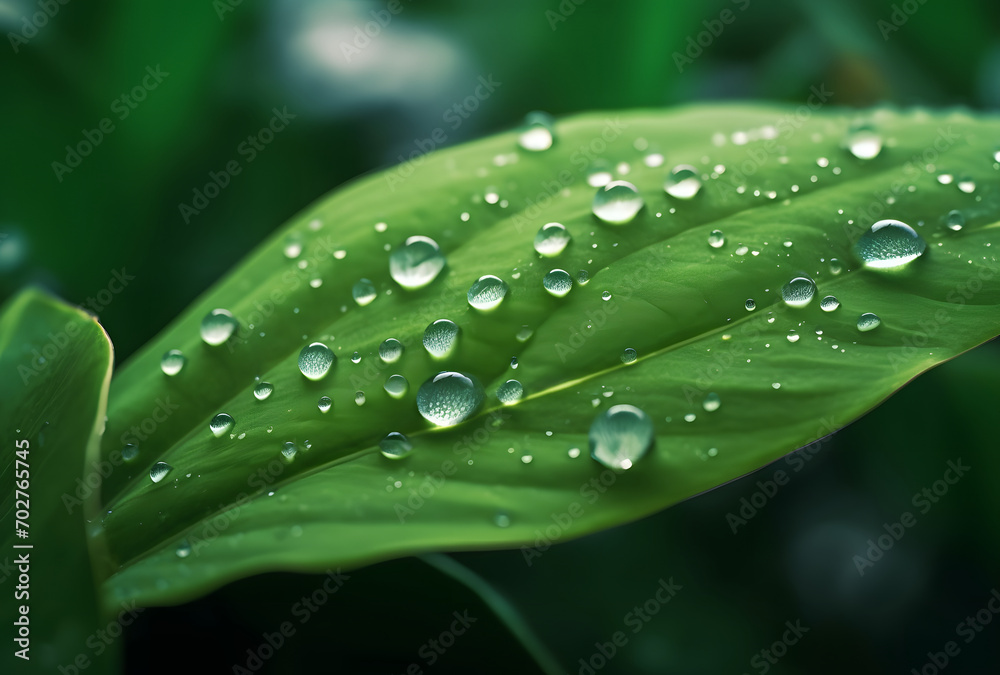 a large leaf with raindrops on a rainy day a large leaf with raindrops on a rainy day