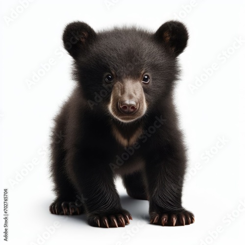 brown bear isolated on white