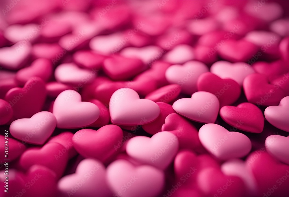 AI generated illustration of A Valentine's Day-themed backdrop featuring an array of pink hearts AI generated illustration of A Valentine's Day-themed backdrop featuring an array of pink hearts