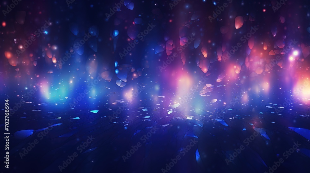 Obraz premium gold and purple abstract glitter. shiny night background. bokeh background. blured light background, AI Generated