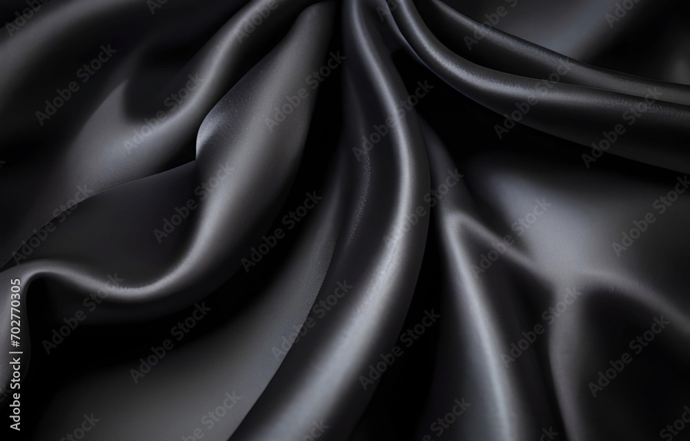 Black Satin Texture Background. Luxurious Background Design Black Satin Texture Background. Luxurious Background Design