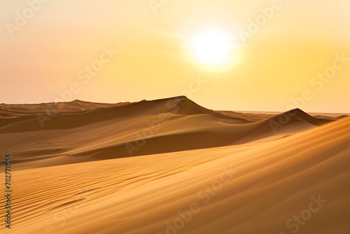 Goldene Stille: Majestätische Dünenlandschaft in der unendlichen Schönheit der Wüste © Seegraphie