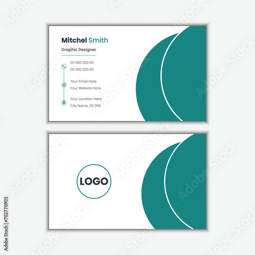 Simple business card design template