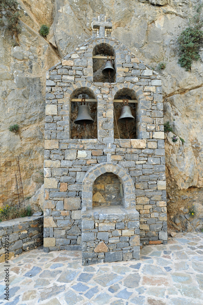L'église Saint-Nicolas dans les gorges de Kotsifos près de Spili en Crète