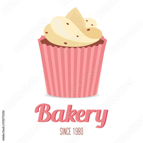 confectionery product  label  logo for bakery on white background