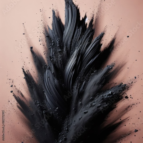explosion of black powder holi paint 