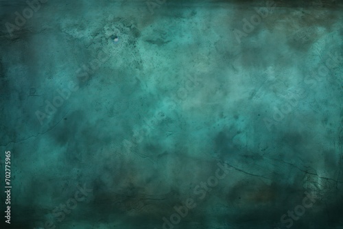  a painting of a dark green background with a white spot in the middle of the picture and a black spot in the middle of the picture.