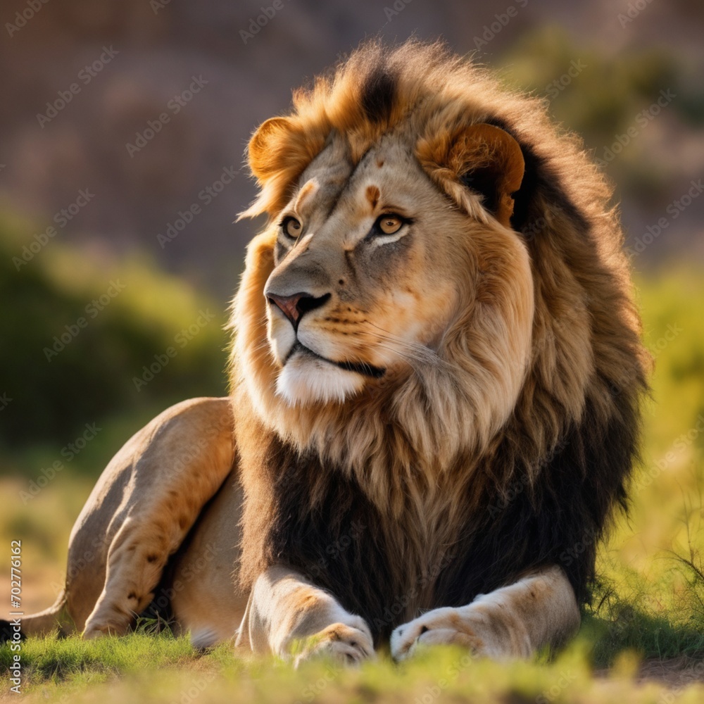 Fototapeta premium portrait of a lion