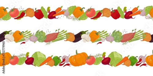 Cartoon vegetables pattern