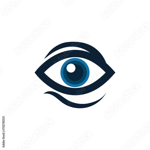 Eye Vision Logo Design Icon Symbol vector or eps