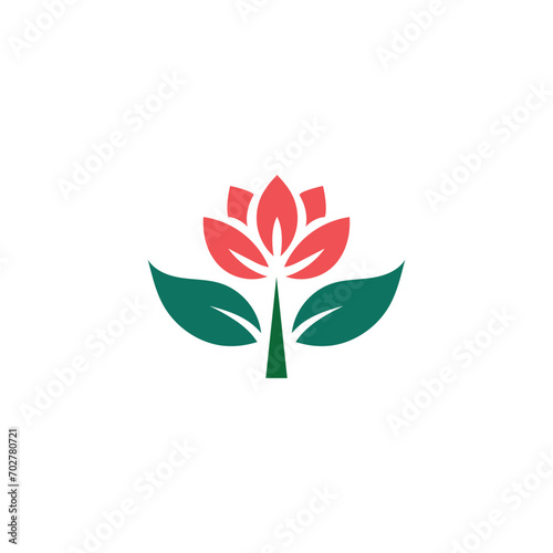 leaf flower logo icon vector templates