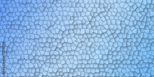 Abstract light blue stained glass background pattern . light blue stained glass window art background .seamless pattern with 3d shapes vector vintage design .