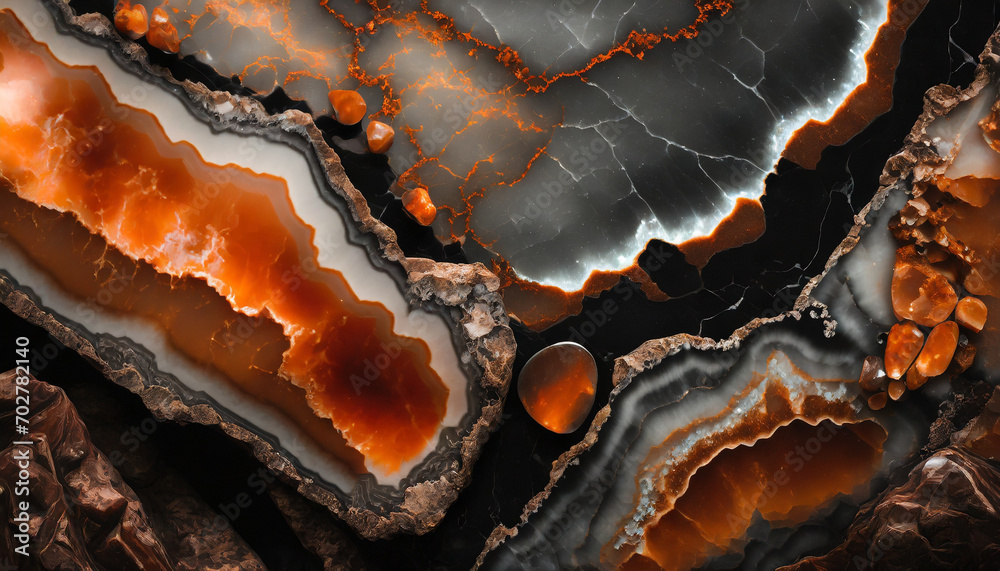 Fototapeta premium Opal tekstura, szlachetny kamień dekoracja, generative ai