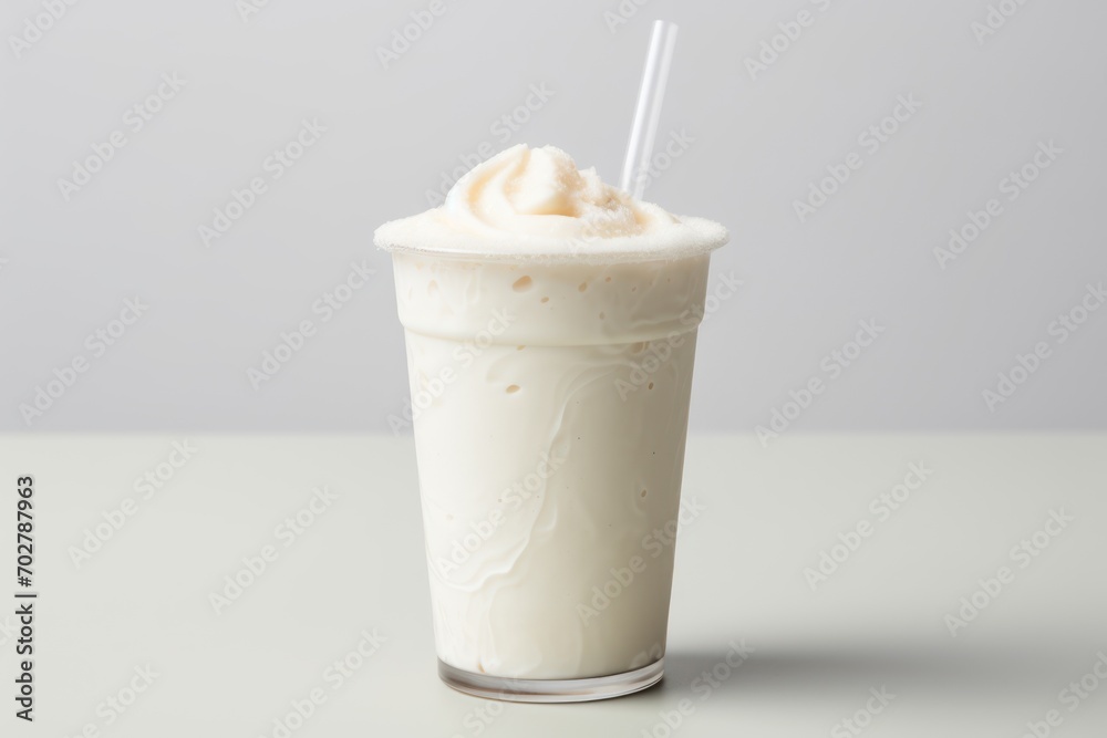 a glass of milkshake with a straw sticking out of it's top and topped with whipped cream. a glass of milkshake with a straw sticking out of it's top and topped with whipped cream.