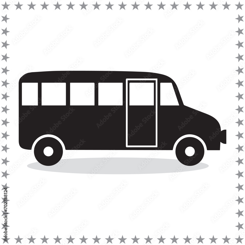 Autobus Silhouette, cute Autobus Vector Silhouette, Cute Autobus cartoon Silhouette, Autobus vector Silhouette, Autobus icon Silhouette, Autobus vector																									