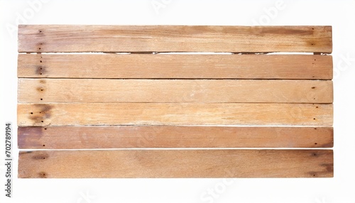 old rough wood planks sign isolated on white with clipping path photo