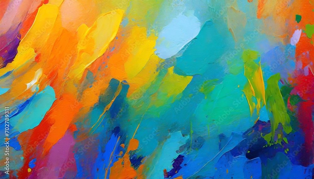 vibrant oil paint textures as abstract color background for artistic wallpaper