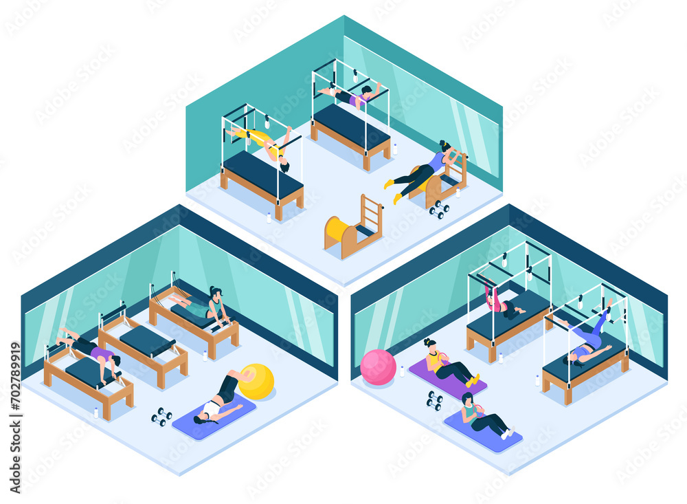 Pilates isometric composition Pilates isometric composition