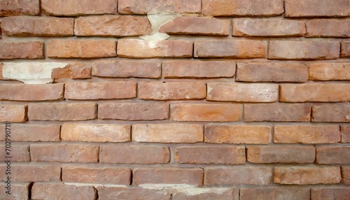 old red brick wall damaged background
