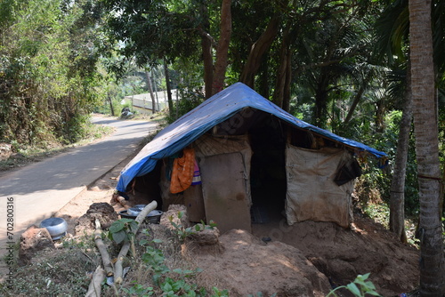 Koraga Trible hut in Mangalore.