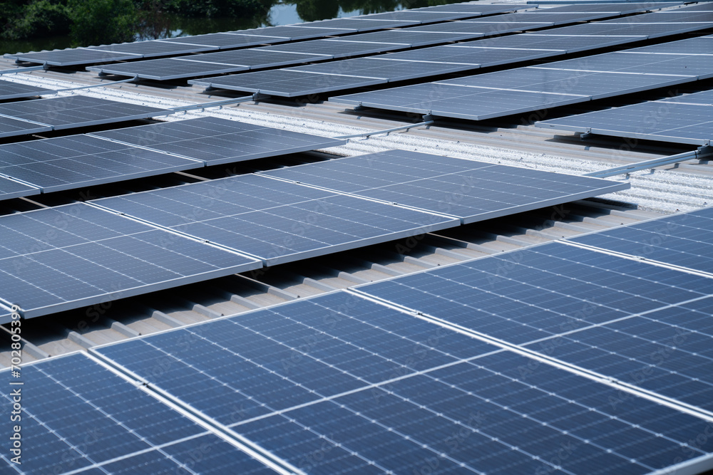 Solar cell farm power plant eco-technology. landscape of Solar cell panels in a photovoltaic power plant. concept of sustainable resources factory roof. Solar cell farm power plant eco-technology. landscape of Solar cell panels in a photovoltaic power plant. concept of sustainable resources factory roof.