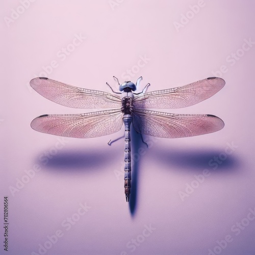 dragonfly close up on simple background
