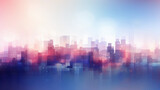 Abstract Urban Skyline with Blurred Lines and Shapes