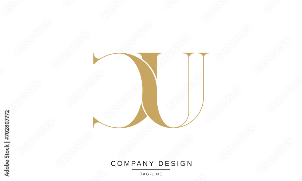 CU, UC, Abstract Letters Logo Monogram CU, UC, Abstract Letters Logo Monogram