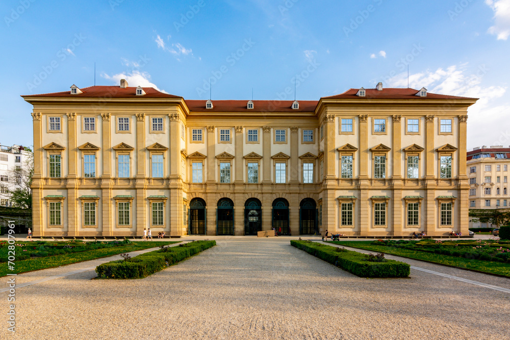 Liechtenstein City palace and gardens in Vienna, Austria