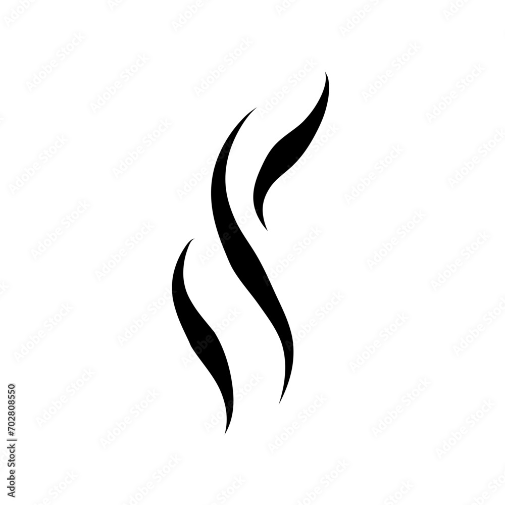Cooking steam or warm aroma smell mark Cooking steam or warm aroma smell mark
