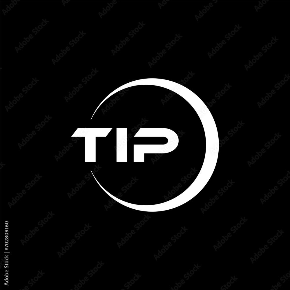 TIP letter logo design with black background in illustrator, cube logo, vector logo, modern alphabet font overlap style. calligraphy designs for logo, Poster, Invitation, etc. TIP letter logo design with black background in illustrator, cube logo, vector logo, modern alphabet font overlap style. calligraphy designs for logo, Poster, Invitation, etc.