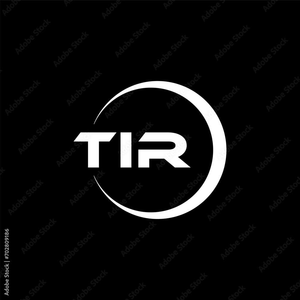 TIR letter logo design with black background in illustrator, cube logo, vector logo, modern alphabet font overlap style. calligraphy designs for logo, Poster, Invitation, etc. TIR letter logo design with black background in illustrator, cube logo, vector logo, modern alphabet font overlap style. calligraphy designs for logo, Poster, Invitation, etc.
