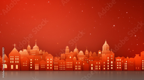Orange festive christmas coloured holiday background design