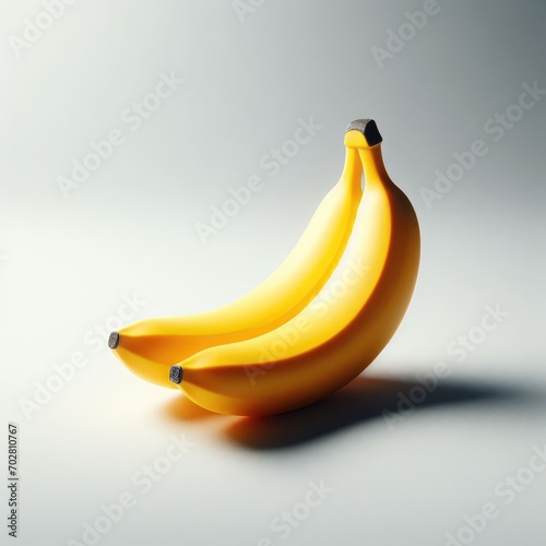bananas on a white background 