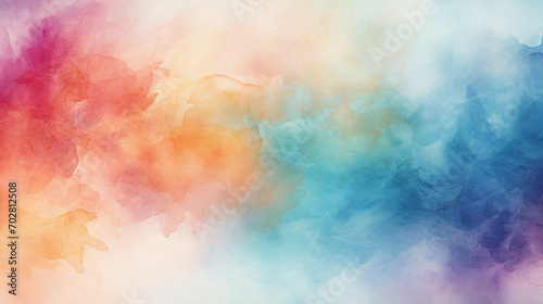 Aerial View Showcasing Watercolor Softness and Blending in Abstract Art