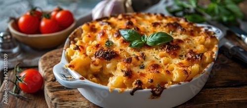 Mac and cheese with tomatoes
