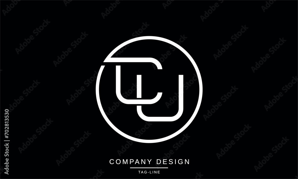 CU, UC, Abstract Letters Logo Monogram