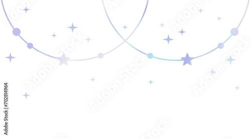 star sparkle bunting shinny illustration carnival garland birthday new year baby shower party decoration banner colorful boho style border frame