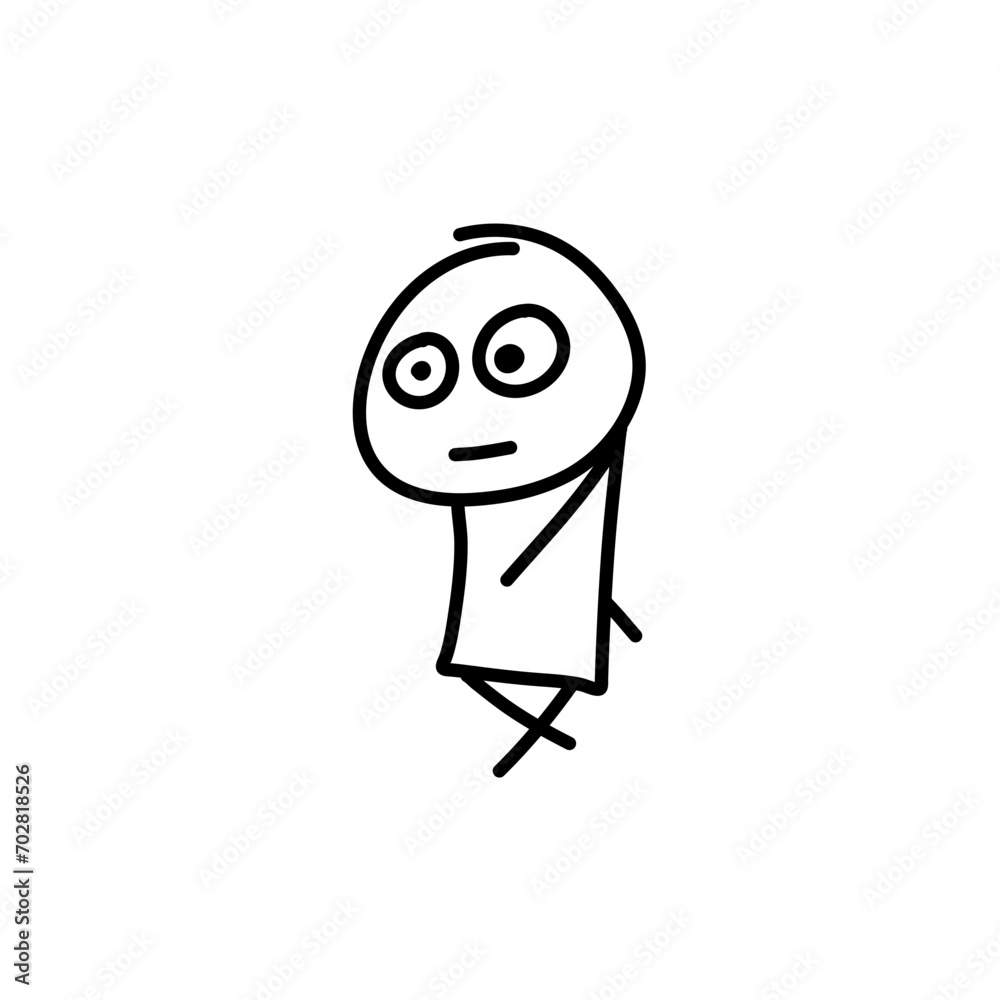 Stickman cartoon people