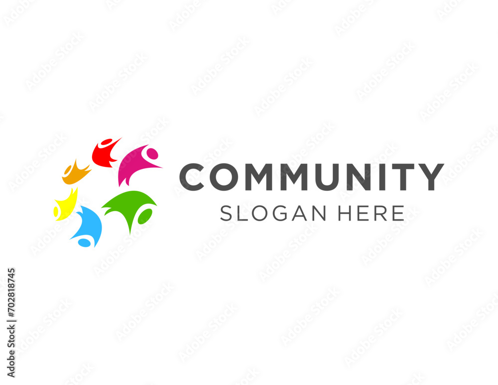 The logo design is about Community and was created using the Corel Draw 2018 application with a white background. The logo design is about Community and was created using the Corel Draw 2018 application with a white background.
