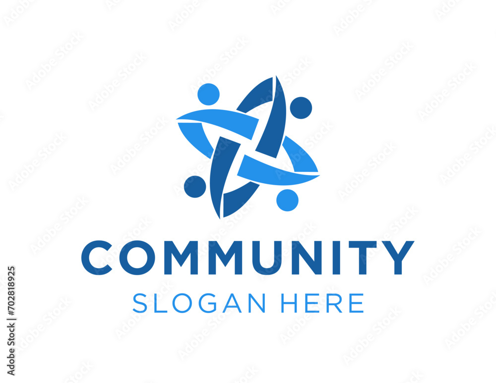 The logo design is about Community and was created using the Corel Draw 2018 application with a white background. The logo design is about Community and was created using the Corel Draw 2018 application with a white background.