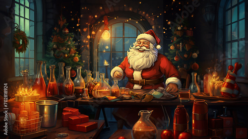 Magic Santa Background