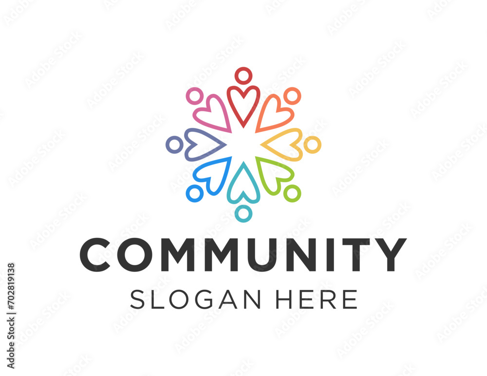 The logo design is about Community and was created using the Corel Draw 2018 application with a white background. The logo design is about Community and was created using the Corel Draw 2018 application with a white background.