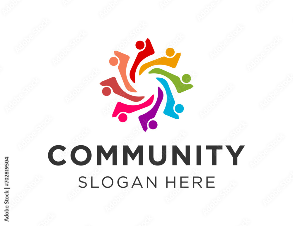 The logo design is about Community and was created using the Corel Draw 2018 application with a white background. The logo design is about Community and was created using the Corel Draw 2018 application with a white background.