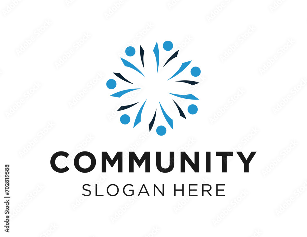 The logo design is about Community and was created using the Corel Draw 2018 application with a white background. The logo design is about Community and was created using the Corel Draw 2018 application with a white background.