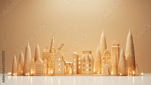 Golden festive city design layout 